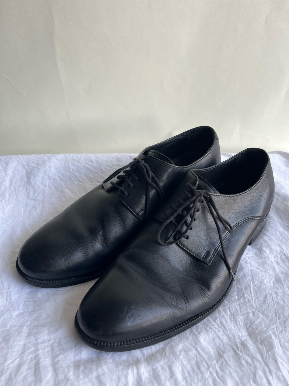 Cole Haan Black Leather Oxfords Sz 11 Wide Men’s EUC Dress Shoes